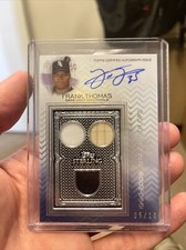 2021 Topps Sterling Frank Thomas Sterling Swings On Card Auto Relic Card 5/10