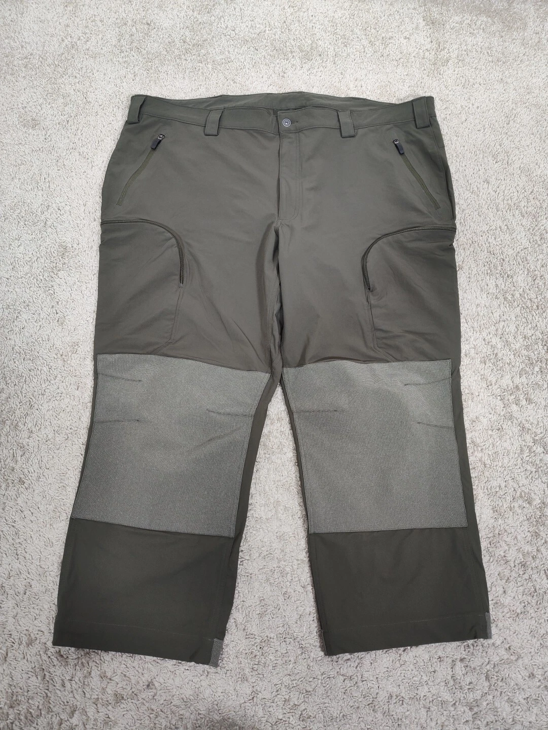 Alaskan Hardgear By Duluth Softshell Bush Master Pants Double Knee Green 48 x 30