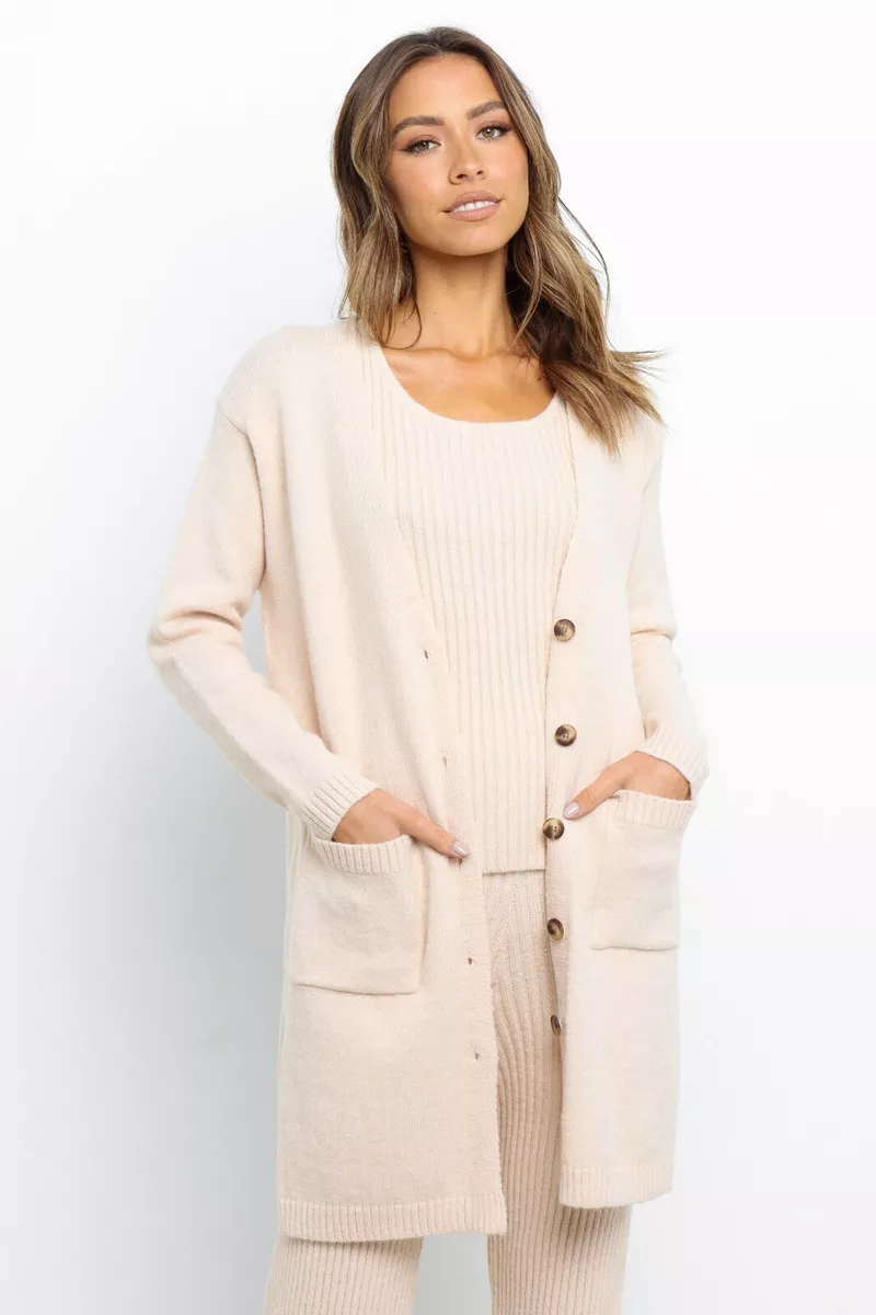MIckey Cardigan Sweater Women - Long w/ Pockets - Petal & Pup