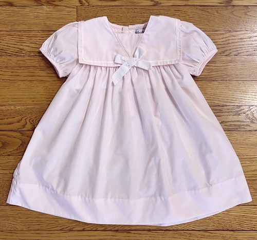 BEBE MIGNON Baby Girl Dress 12 Mo Pink Short Sleeve Party Bow Short Sleeve - Picture 2 of 6