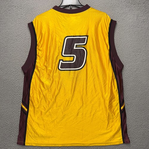 ASU Sun Devils Basketball Jersey Mens XL Yellow Red Adidas Pullover NCAA ASU - Picture 7 of 11