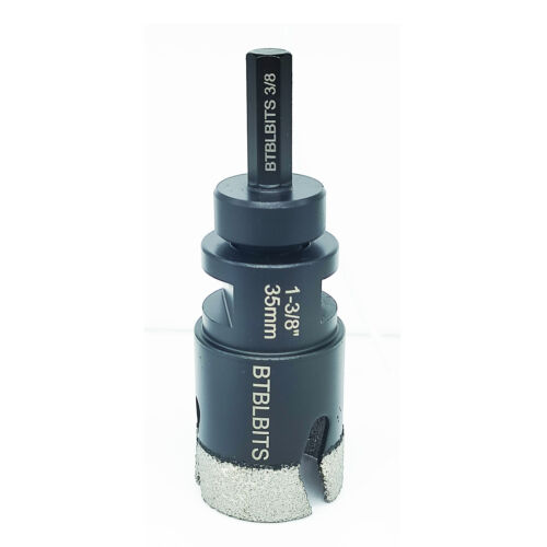 1-3/8" Diamond Core Drill Bit Tile Hole Saw Set Cutter Porcelain Ceramic Marble - Picture 6 of 8