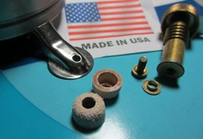 IMPROVED - (2) - M-1942 / 45 - M-1950 MILITARY STOVE LEATHER PUMP CUPS!