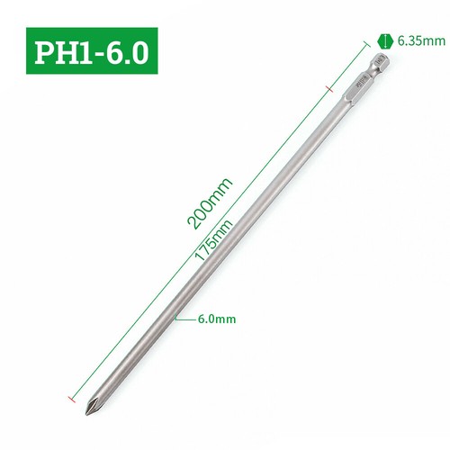 Electric Bits For Screwdriver Set Drill S2 Ph2 Ph0 Magnetic Torque S1/4 Lengthen - Picture 23 of 58
