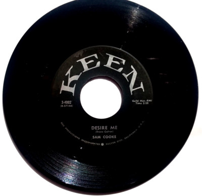 SAM COOKE - For Sentimental Reasons / Desire Me - Vinyl 45rpm 1958 Keen 3-4002