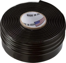 Silicone Rubber Grip Wrap for Tool Handles, Fitness and Sports Equipment - Black