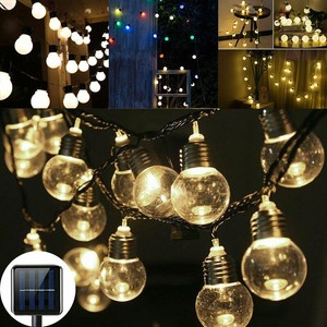 10 20led Solar Ed Bulb Fairy String Lights Outdoor Party Bulb Fairy String Lights Outdoor