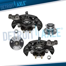 Front Steering Knuckles Rear Wheel Hubs for 2003 2004 2005-2008 Toyota Corolla
