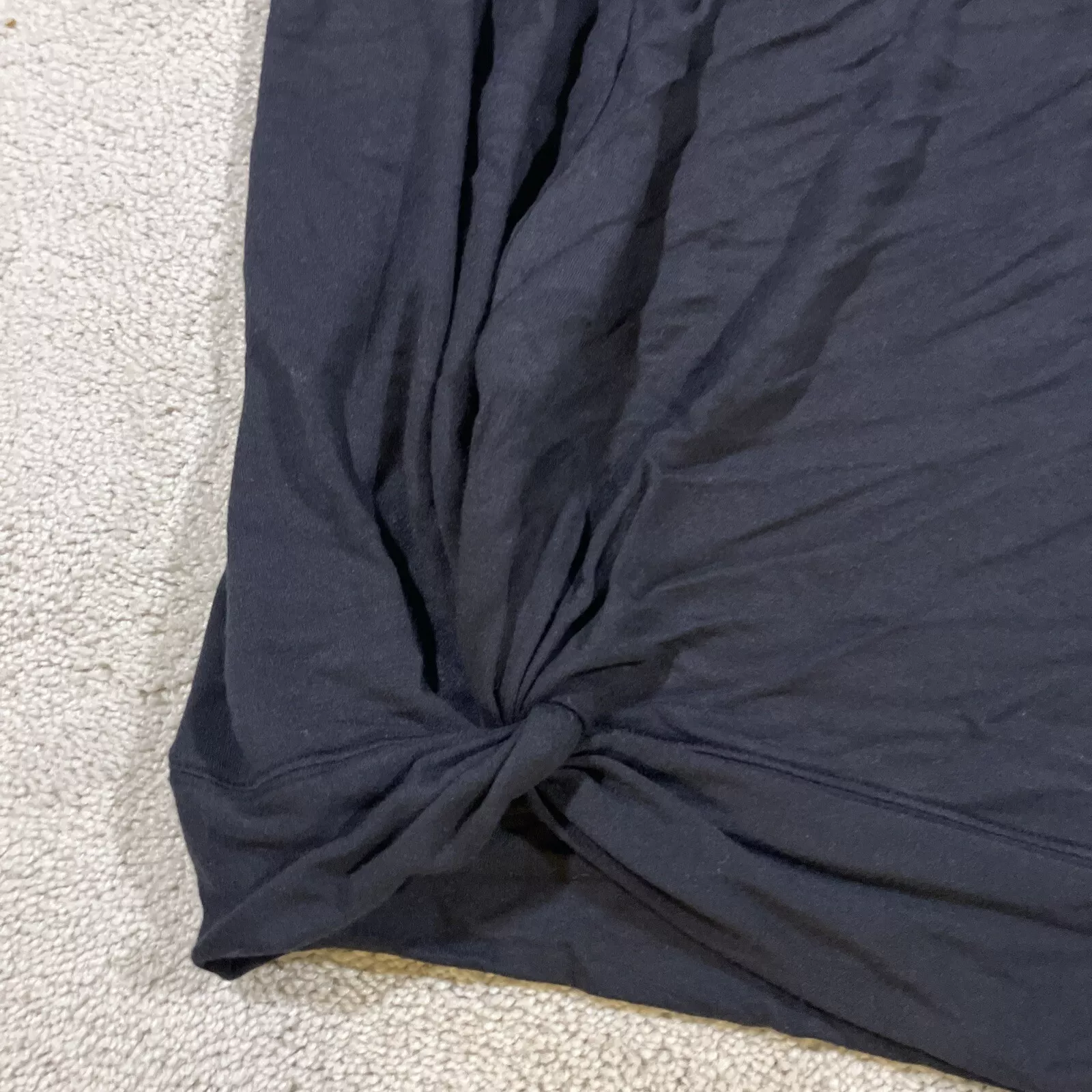 athleta performance tie front long sleeve modal blend shirt