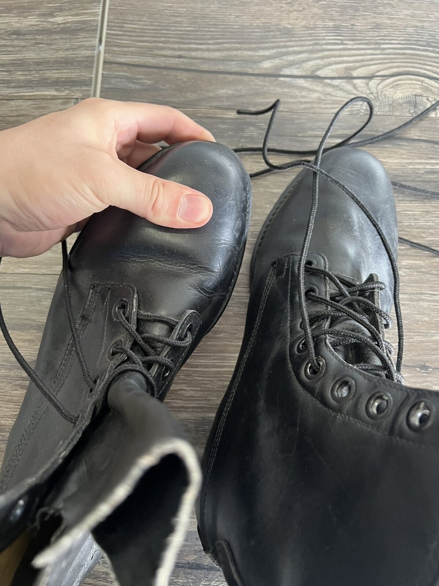 Vintage Addison Shoe Company Boots Combat Military Steel Toe