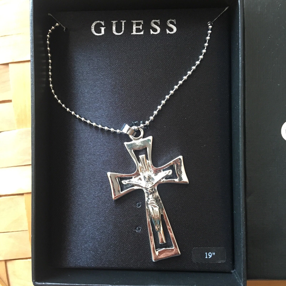 Guess cross necklace deals