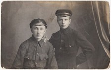 LATVIA The Liberation War 2 RED LATISH COMMISSARS Signed Photo, Riga ND 1919