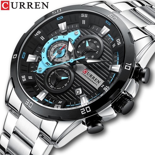 CURREN Men's Quartz Watch with Stainless Steel Band 0171