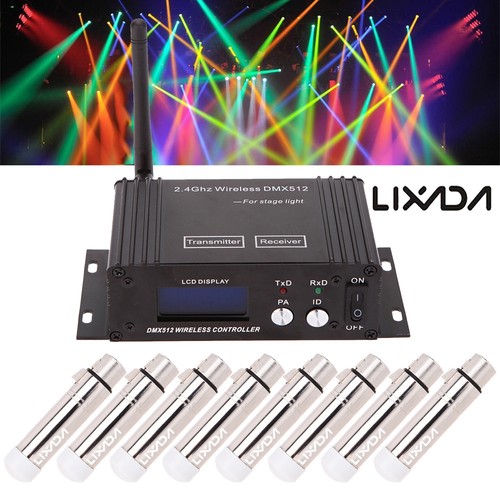 LOT Lixada 2.4Ghz Wireless DMX512 Transmitter Repeater Stage Light Receiver P2P3 - Picture 10 of 19