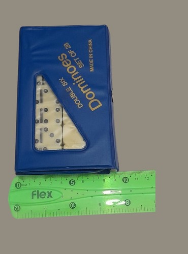 Dominoes Toys 28 Peces DOUBLE SIX Plastic - Picture 5 of 10