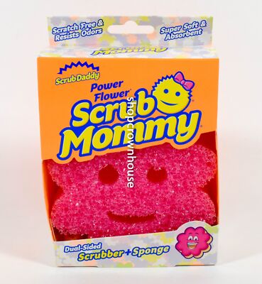 Scrub Daddy Dual-Sided Sponge and Scrubber Scrub Mommy PINK