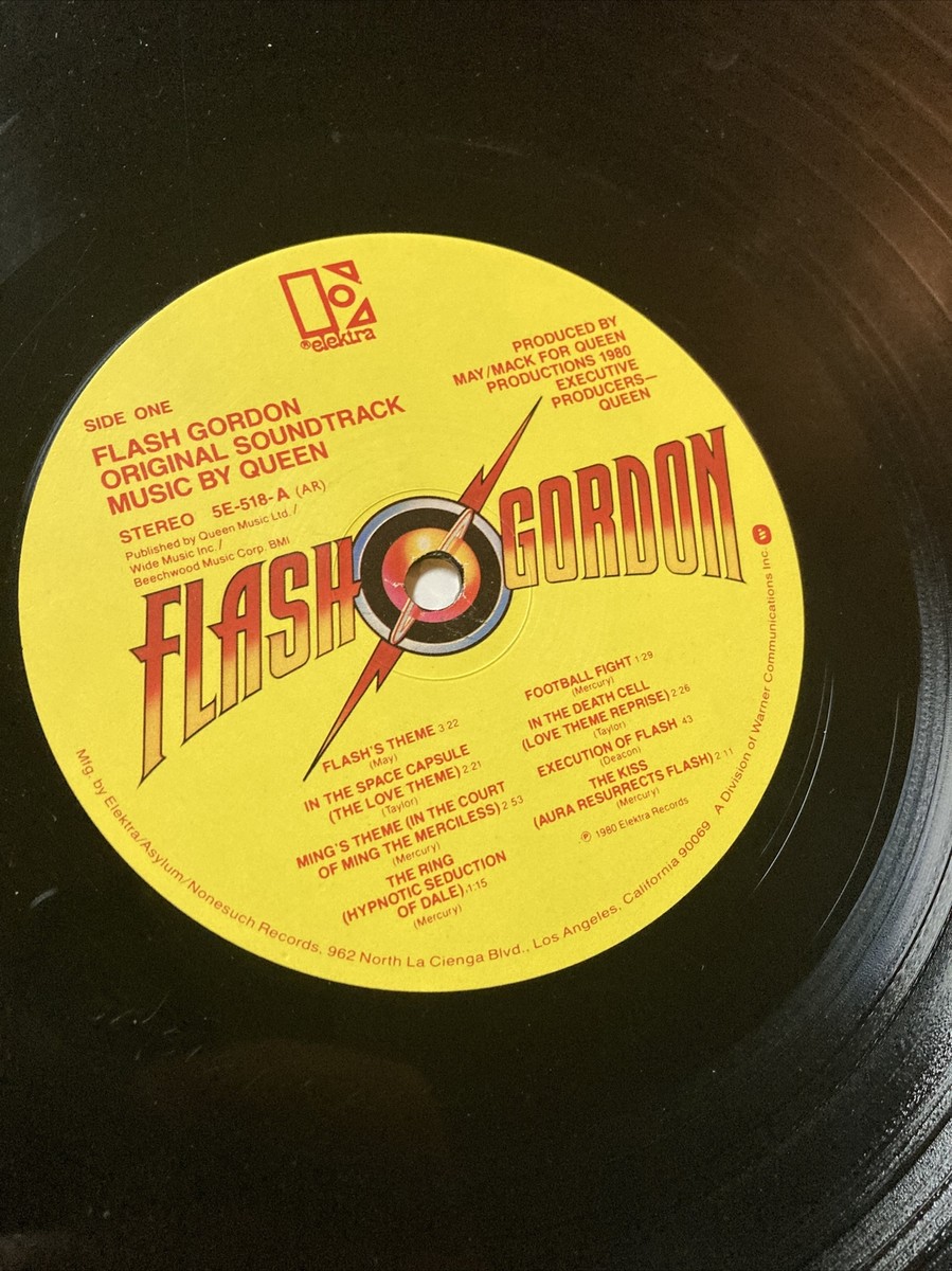 1980 Vintage flash gordon vinyl LP record queen elektra 5e