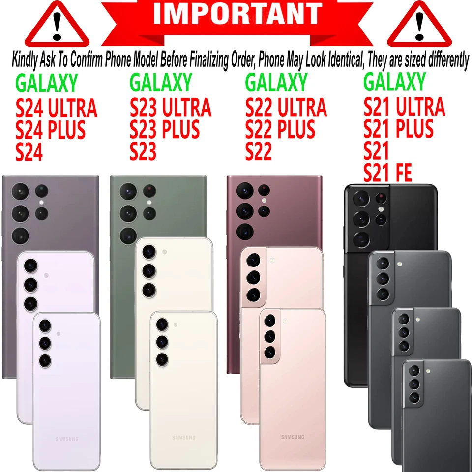 For Samsung Galaxy S25 Ultra S24 S23 FE S22 S21 S20 Case Phone Cover + Screen - Image 2 of 4