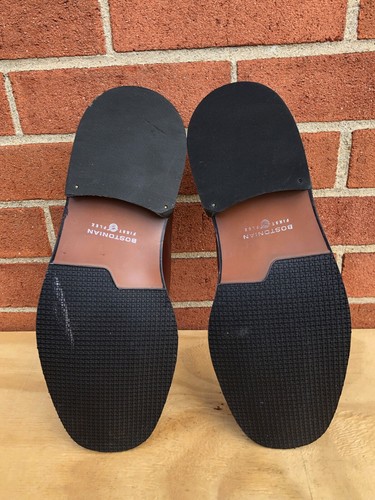 Zapatos de vestir mocasines sin cordones de cuero marrón BOSTONIAN talla EE. UU. Hombres 9,5 M - Imagen 10 de 10