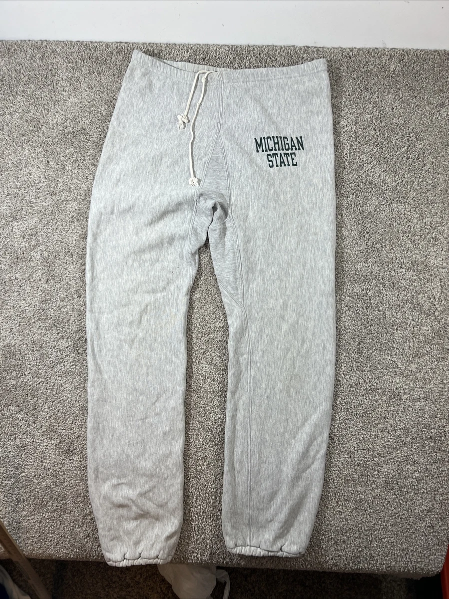 Vintage 80s 90s Champion Reverse Weave Michigan State Jogging pants Size XL