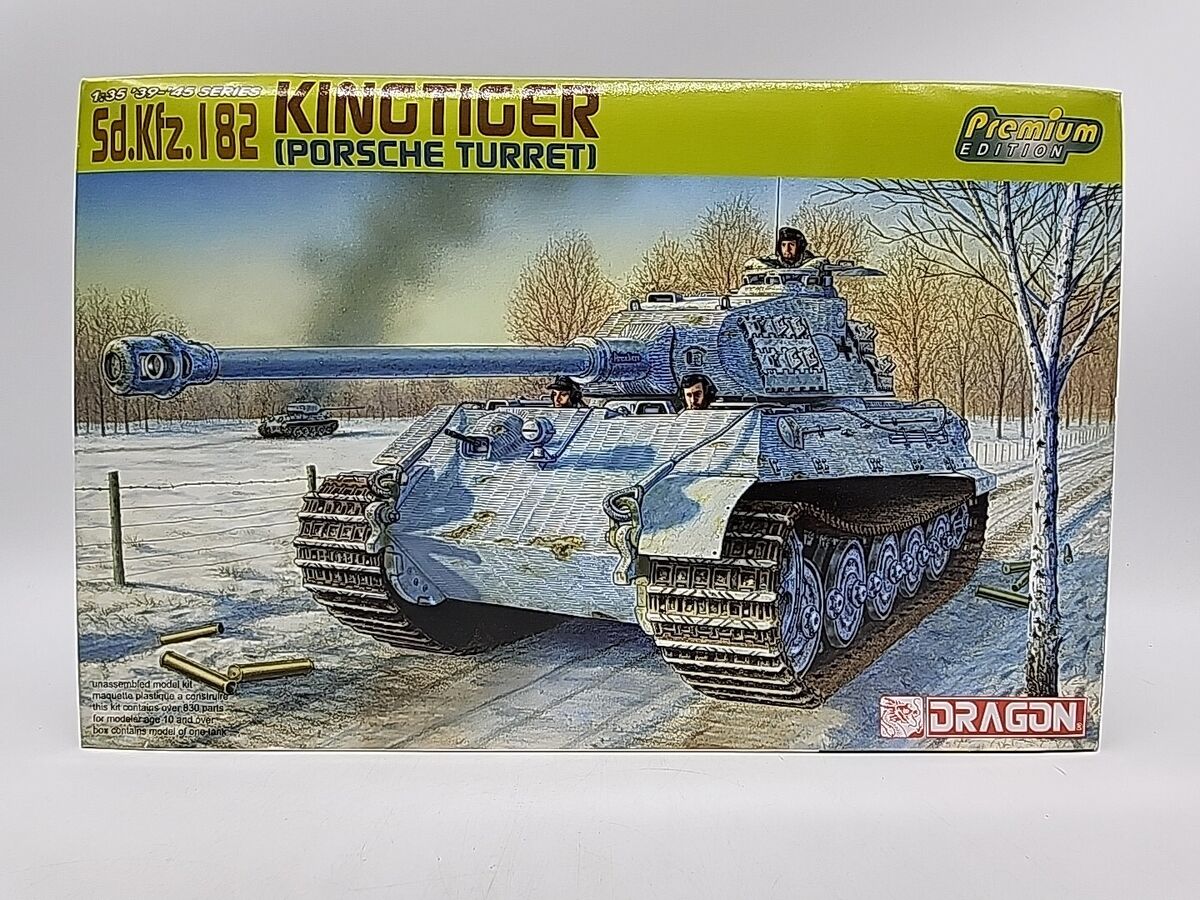 上質で快適 DRAGON 1/35 6312 Turret Porsche W/ Tiger King 182 Kfz. Sd. 主力戦車(MBT)