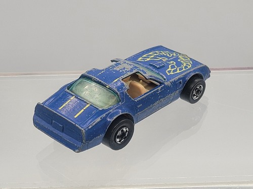 Vintage Hot Wheels 1977 Blue +Black Hot Bird Pontiac Firebird Trans Am Hong Kong - Picture 8 of 20