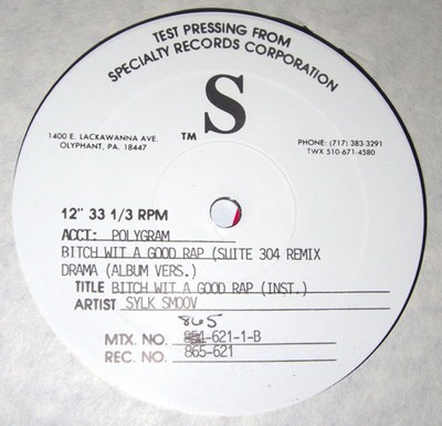 Sylk Smoov - Bitch Wit A Good Rap, 12'', (Vinyl)