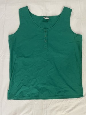 Simply Basic Women's Sleeveless Top Green Size Medium