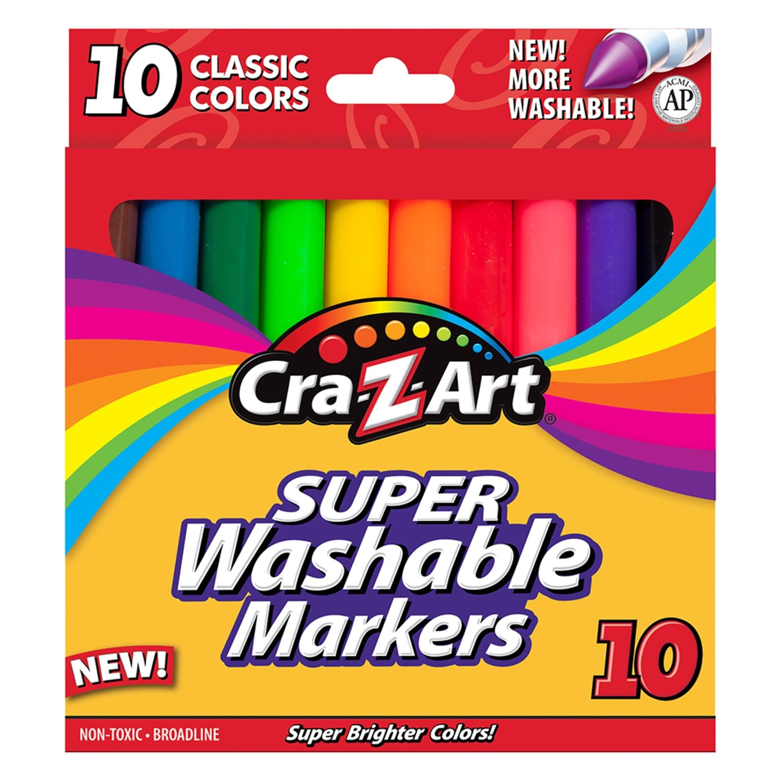 Broad Tip Assorted Colors 10 Pack