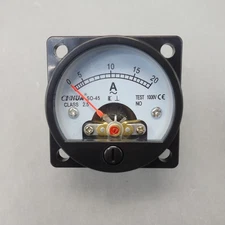 1pc AC 0-20A Analog Ammeter Panel AMP Current Meter SO45 directly Connect