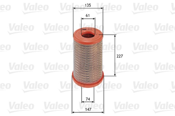 Valeo Luftfilter 585738 Filtereinsatz FüR Nissan NP300 Pickup D22 Pick UP Navara-image