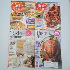 Taste of Home Magazine 2016-2018 Lot 4 Issues Holiday Recipes BBQ Winter Cooking