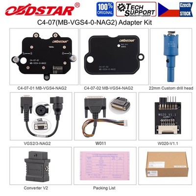 OBDSTAR C4-07(MB-VGS4-0-NAG2) Adapter Kit Full For OBDSTAR X300 Classic G3/DC706