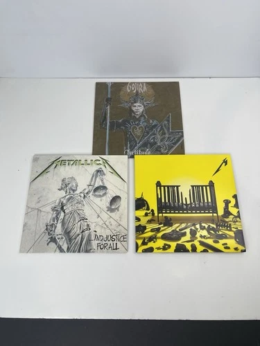 Lot Of 3 Heavy Metal Vinyl Records - Gojira/Metallica x2 - Great Condition