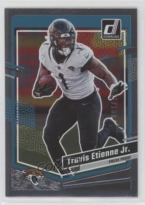 2023 Panini Donruss Press Proof Silver 51/100 Travis Etienne Jr #138 5y7