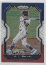 2021 Panini Prizm Tier III Red White & Blue Prizm Willy Adames #219 f2v