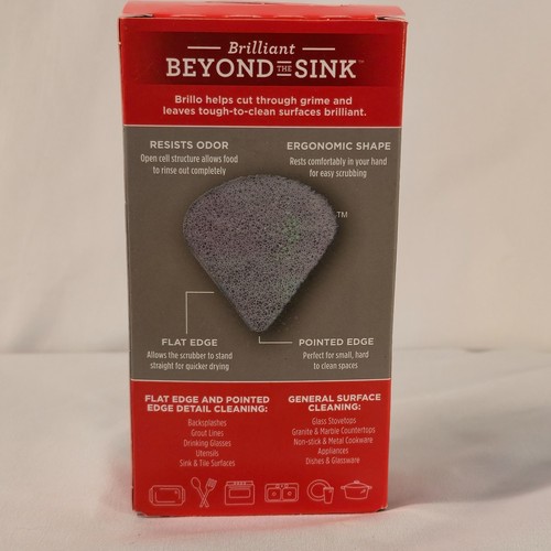 Brillo Scrub Max Odor Resistant No Scratch Scrubber w/Estracell Sponge-New,2 Pk. - Picture 5 of 11