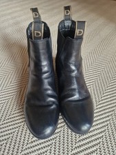 Black Leather Jodhpur Boots Riding UK8 Dublin