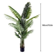 Artificial Palm Tree 6 FT Large Palm Plants 2PCS Tropical Palm Outdoor & Indoor-