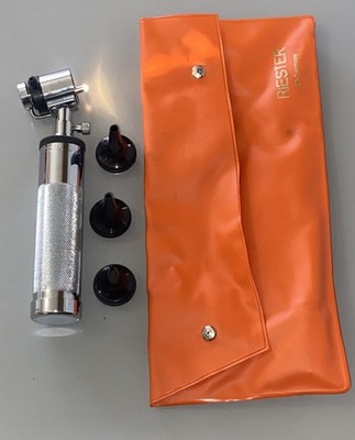 Vintage Riester Otoscope w/  C-Type Battery Handle Excellent Condition