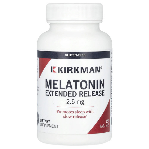 Kirkman Labs Slo-Release Melatonin 150 Tablets Casein-Free, Egg-Free, Fish Free,
