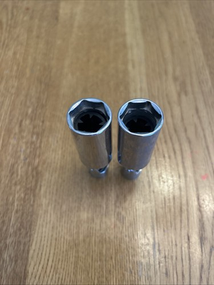 #ad #ad Husky Lot Of 2 3 8quot; Drive Universal Joint Spark Plug Sockets 22246 $12.75