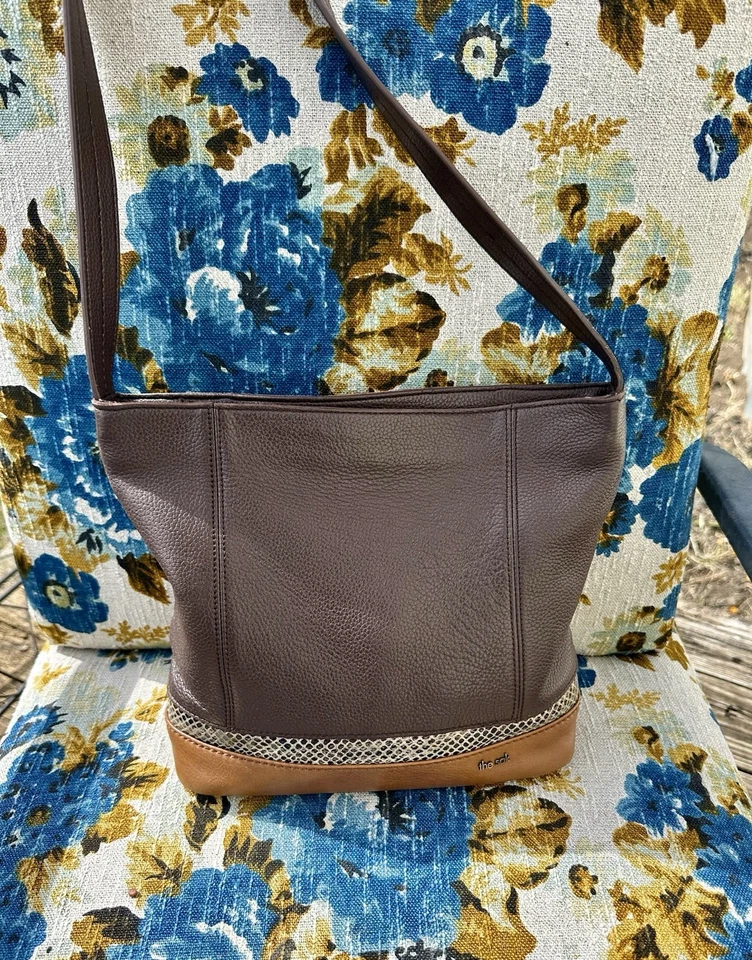 Vintage The Sak De Young Brown Tan Snake Skin Hobo Bag. Rare - Image 2 of 4