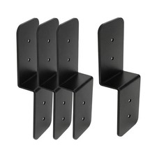 4pcs Steel Z Brackets 3 Inch Width Post Beam Connectors for Wood Shelving