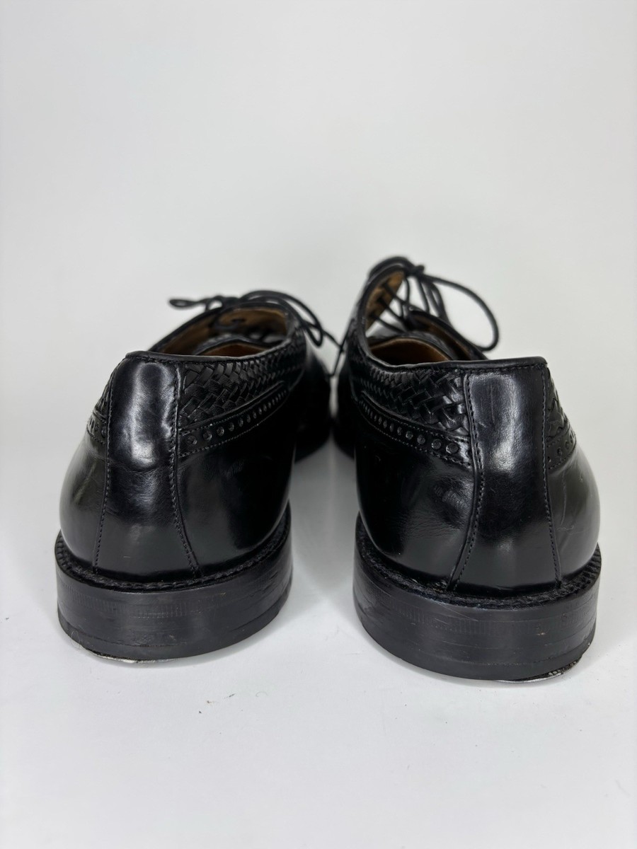 Mezlan Salinas Black Woven Crocodile Exotic Leather Cap Toe Dress Shoes Men 10 M Mezlan Salinas Black Woven Crocodile Exotic Leather Cap Toe  main image 2