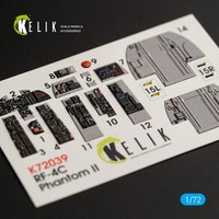 Kelik K72039 - 1:72 RF-4C Phantom Ii Interior 3D Decals For Hasegawa Kit - Neu