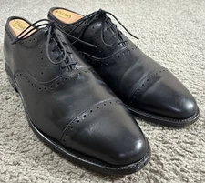 Allen Edmonds Black Leather Cap Toe Oxford Loafers Men’s 9