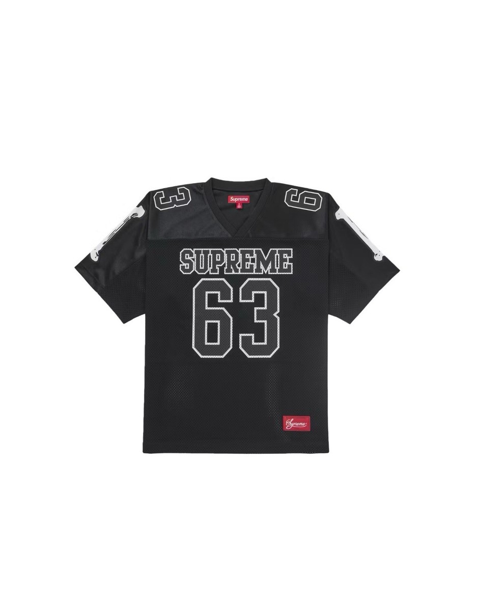 Supreme Bones Football Jersey (FW25) BLACK - SIZE XL IN HAND