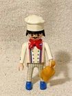 PLAYMOBIL Chef Figure 4593 White Outfit & Hat w/ Turkey Vintage 1990