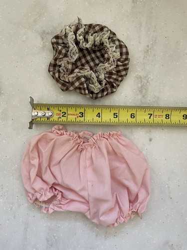 Pink Bloomers sized for Cabbage Patch & Similar 16"-18" Thick Body Dolls And Hat - Picture 2 of 4
